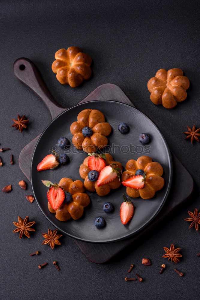 Similar – Image, Stock Photo Apricot tart with almond cream