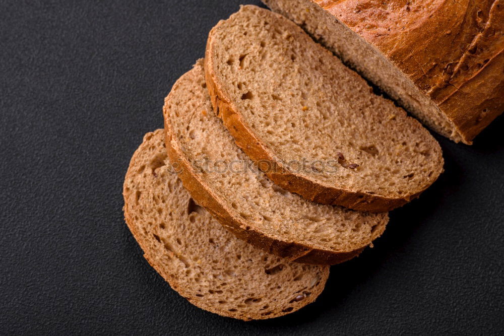 Similar – Image, Stock Photo rye-bread bread with sunflower seeds