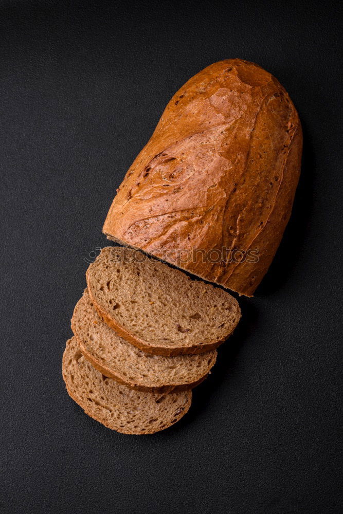 Similar – Image, Stock Photo rye-bread bread with sunflower seeds