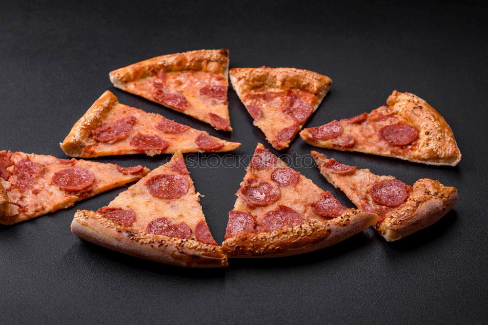 Pizza in the shape of the Italian peninsula