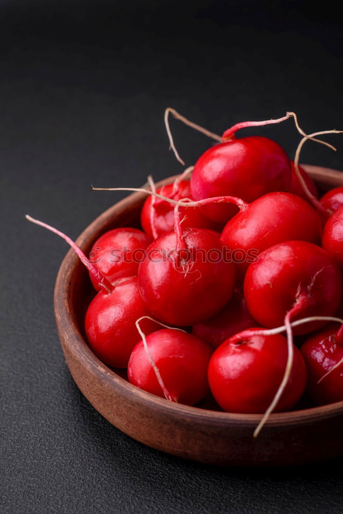 Similar – Image, Stock Photo Radish on dark background