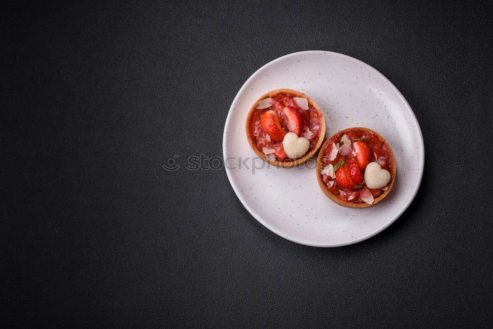 Image, Stock Photo Bowl with different fruits