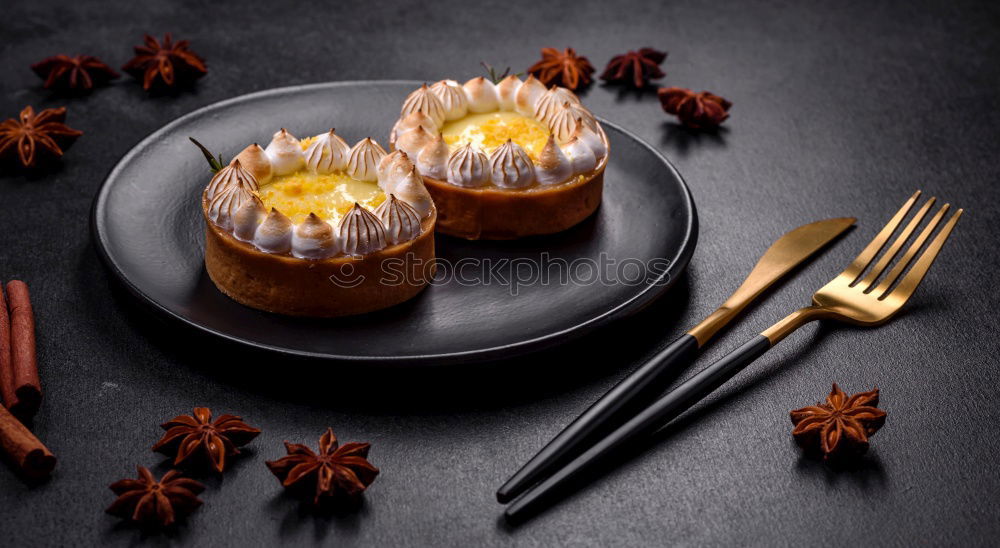 Similar – Image, Stock Photo Apricot tart with almond cream