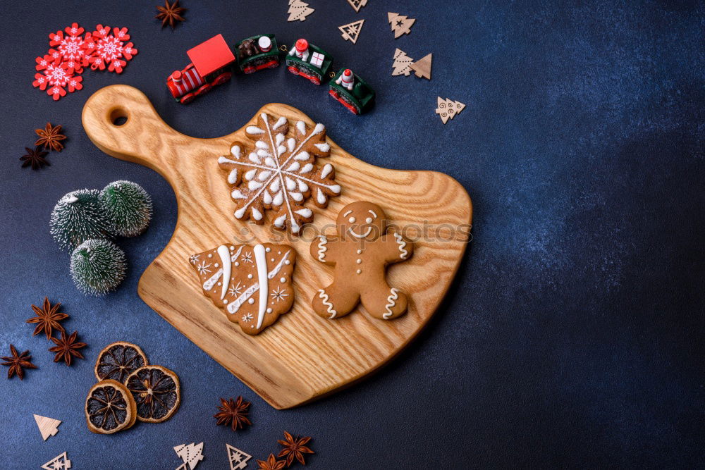 Similar – Girl making the Christmas cookies