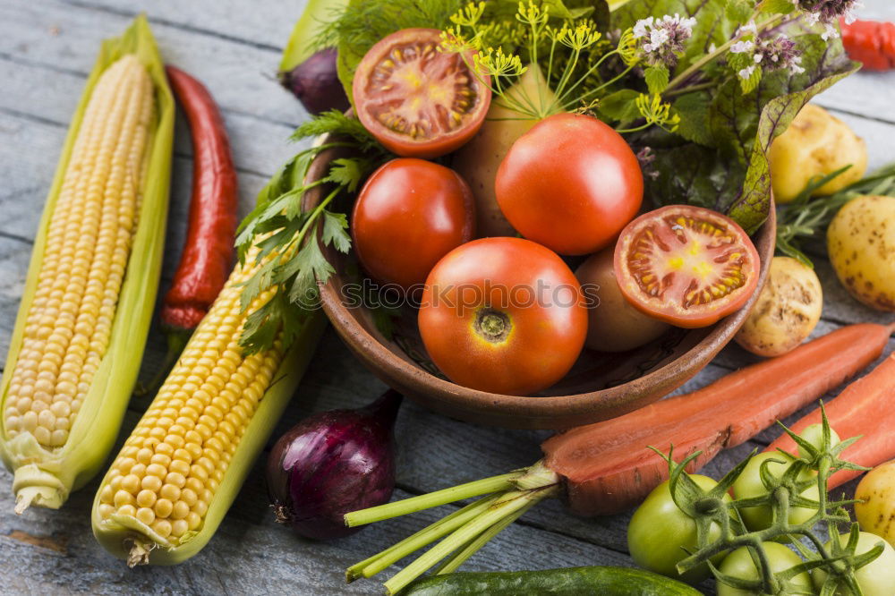 Similar – Cooking ingredients vegetables on table