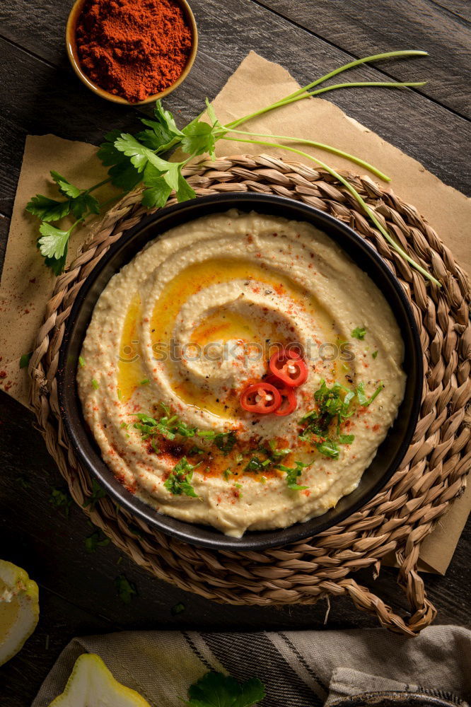 Similar – Image, Stock Photo Handmade ricotta cheese on a rustic kitchen table