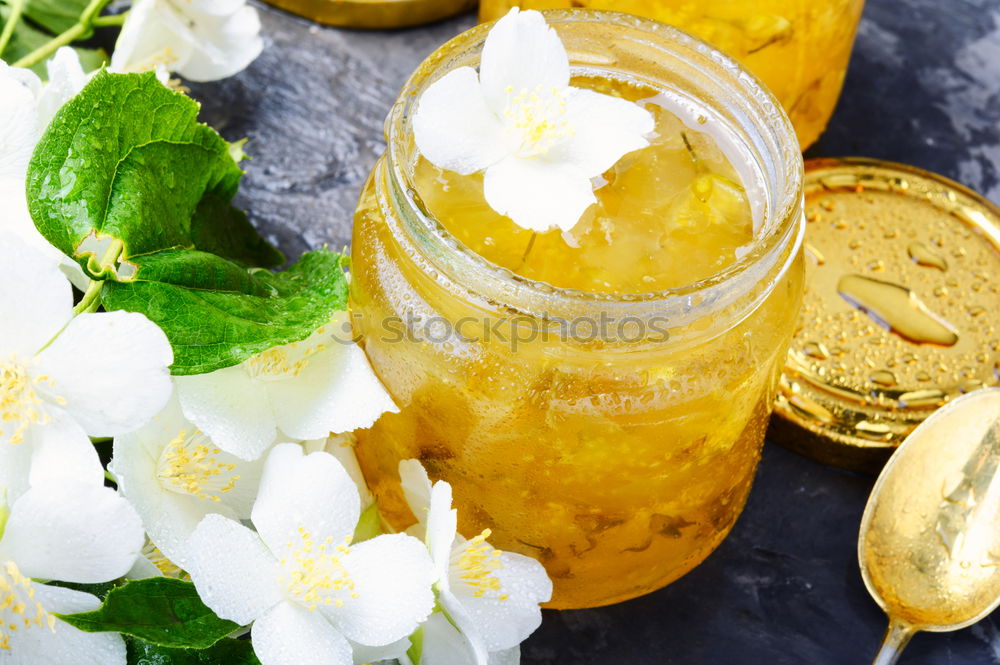 Similar – Homemade jam with jasmine flowers