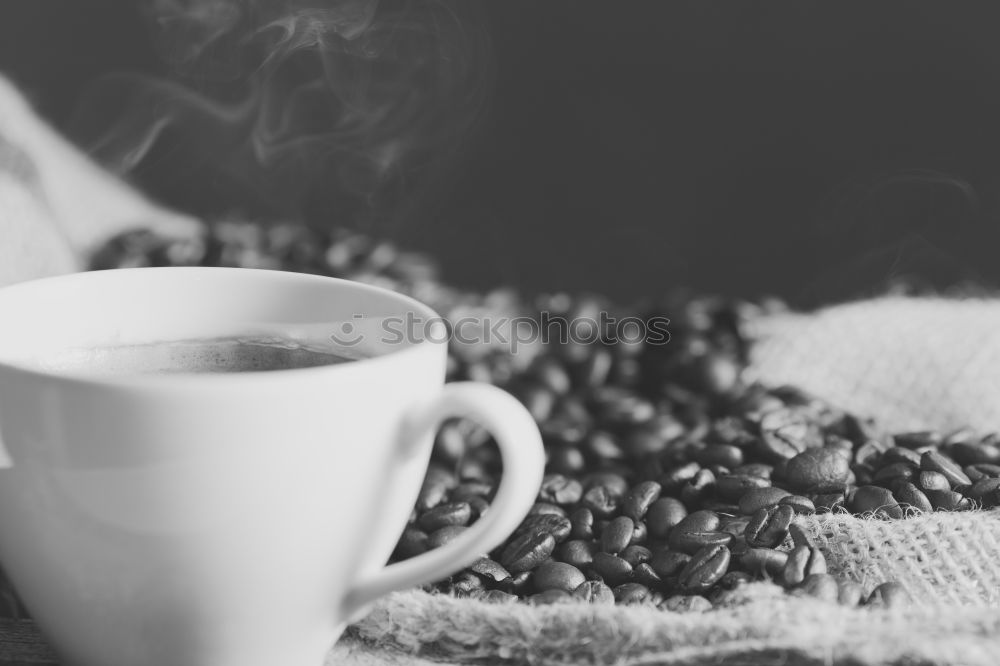 Similar – cozy winter morning at home with hot tea.