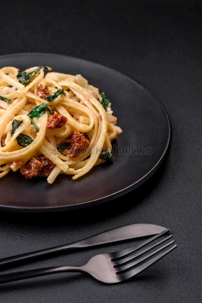 Similar – Image, Stock Photo Spaghetti with meatballs and tomato sauce