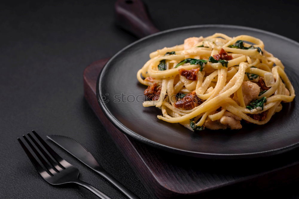 Similar – Image, Stock Photo Spaghetti with meatballs and tomato sauce