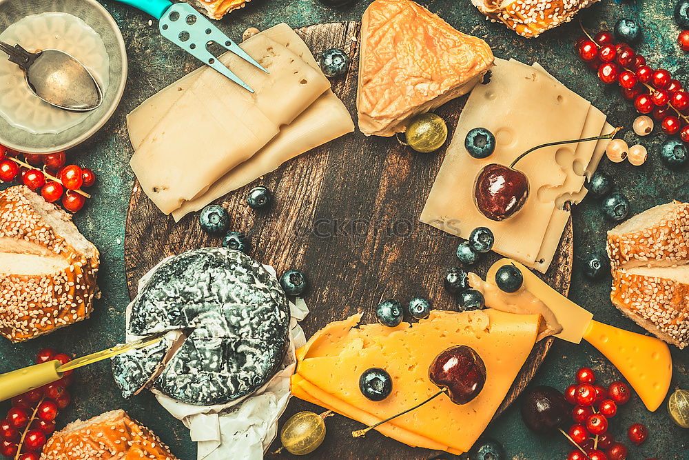 Similar – Image, Stock Photo Delicious cheese with berries