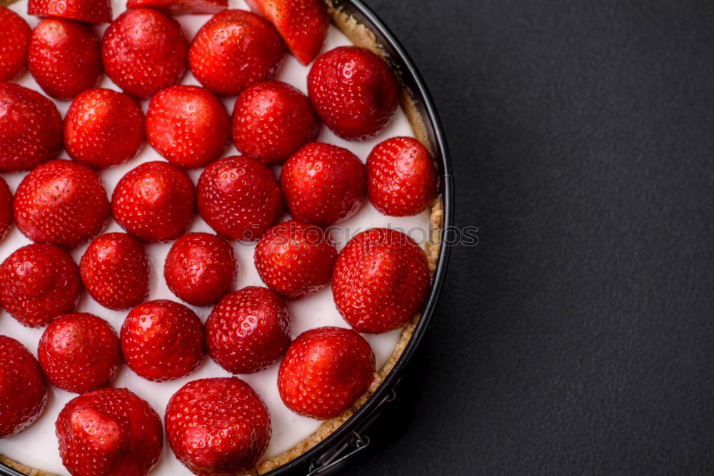 Similar – Image, Stock Photo Bowls with sliced berries and cream