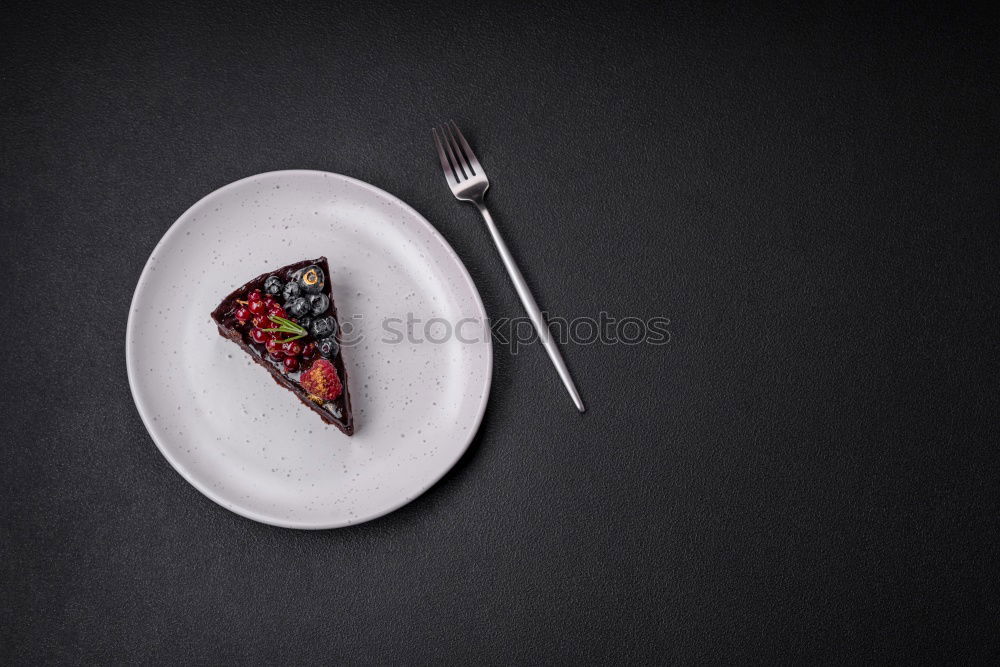 Similar – Image, Stock Photo Strawberry tart on table