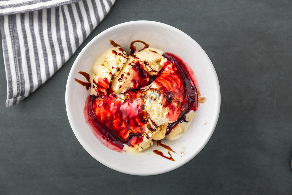 Similar – Image, Stock Photo Muesli, fruit and honey