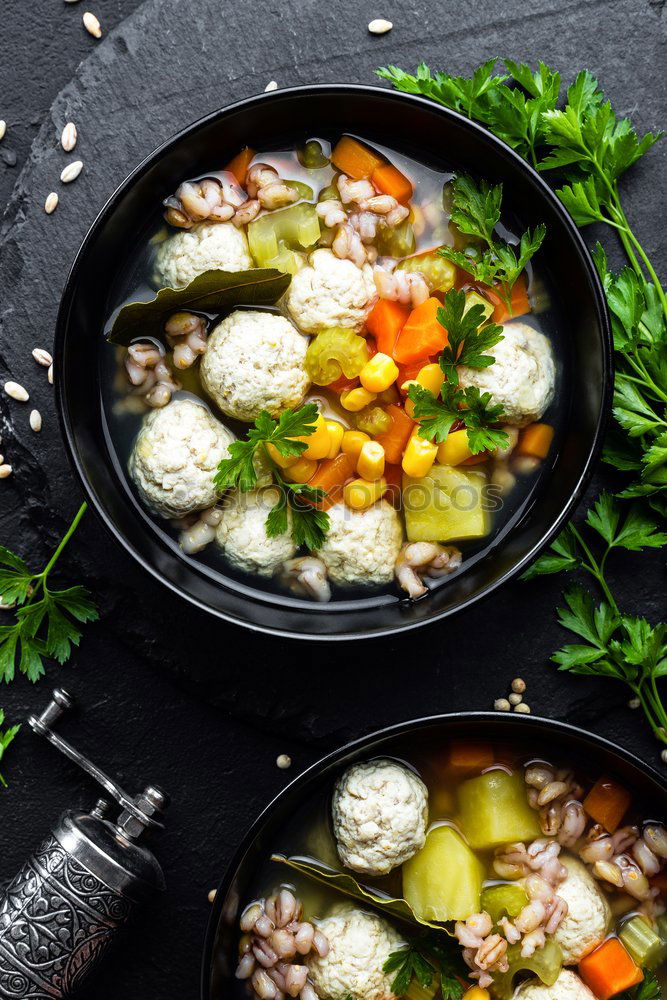 Similar – Image, Stock Photo Cabbage soup in pot Food