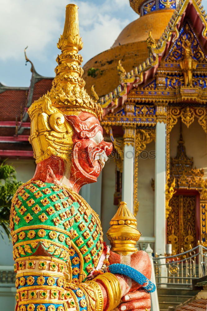 Similar – Colorful statue at Wat Phra Kaew temple, Bangkok