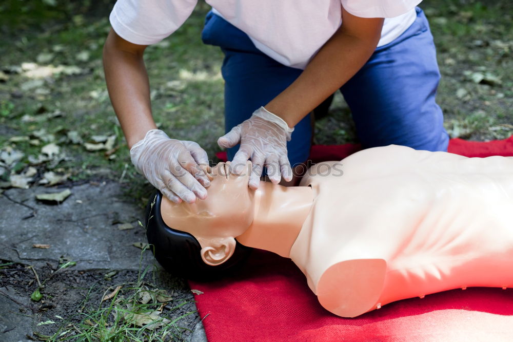 Similar – CPR training Illness Life