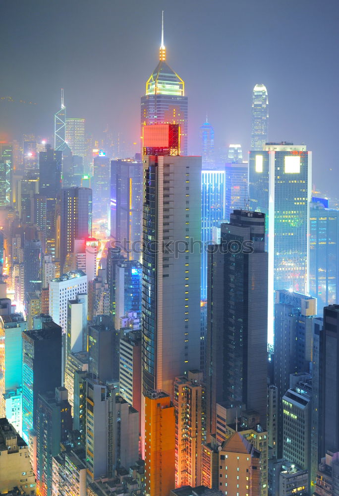 Similar – hong kong Night High-rise