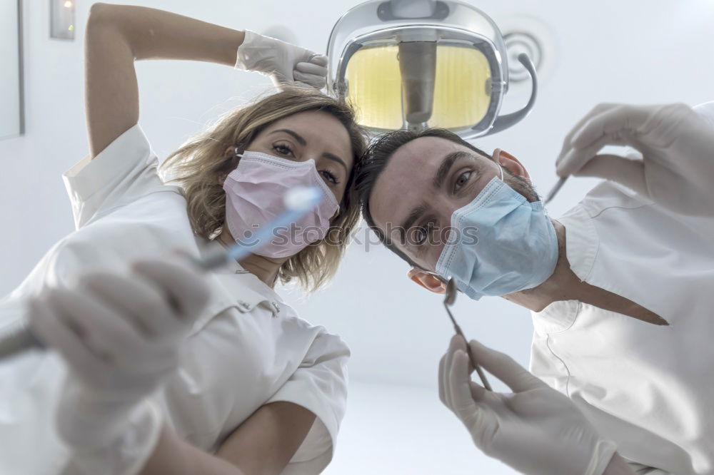 Similar – Image, Stock Photo Doctors with mask and tools.