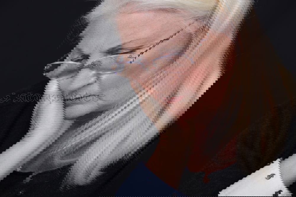 Similar – Image, Stock Photo Self-portrait half. Style