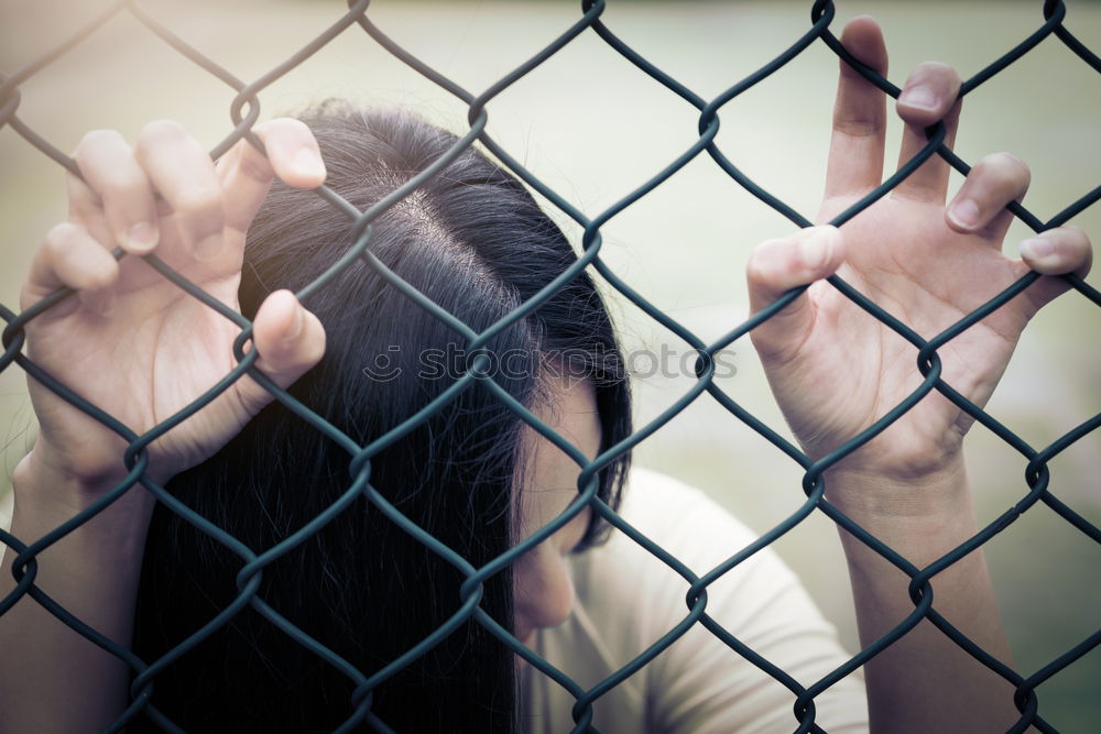 Similar – Foto Bild Hinter Gittern Mensch