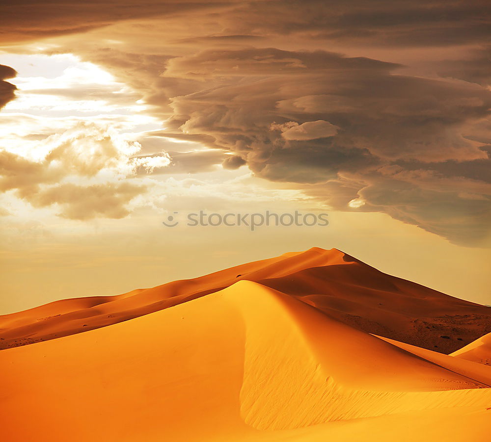 Similar – Image, Stock Photo snowy desert Orange filter