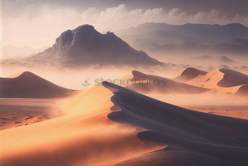 Similar – Image, Stock Photo Desert landscape. Ouarzazate, Morocco,