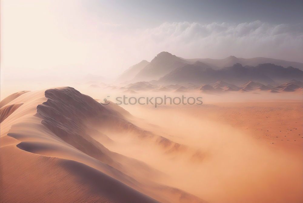 Similar – Image, Stock Photo Desert landscape. Ouarzazate, Morocco,