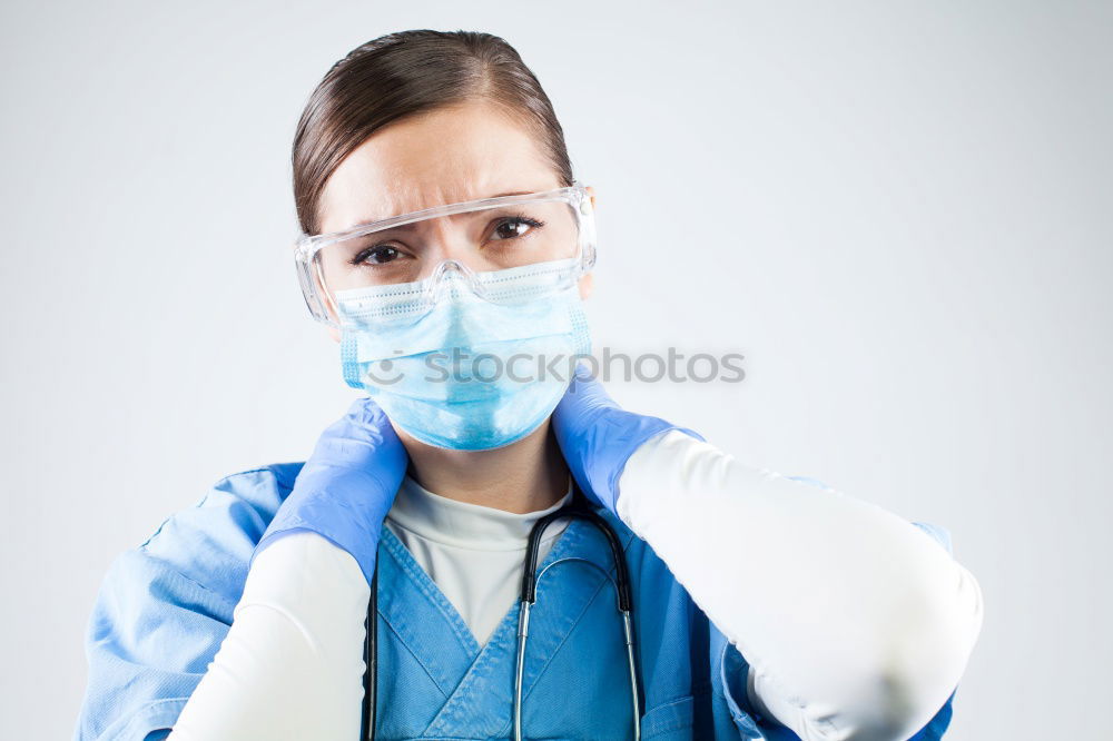 Similar – Image, Stock Photo Female doctor with face mask