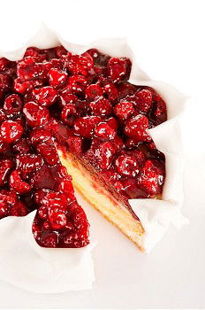 Similar – Glass bowl with red currants and vanilla sauce