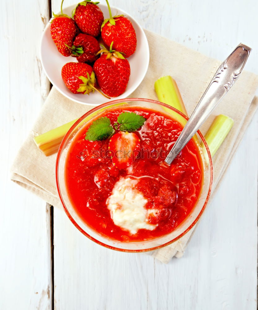 Similar – Image, Stock Photo Crop person making raspberry biscuits