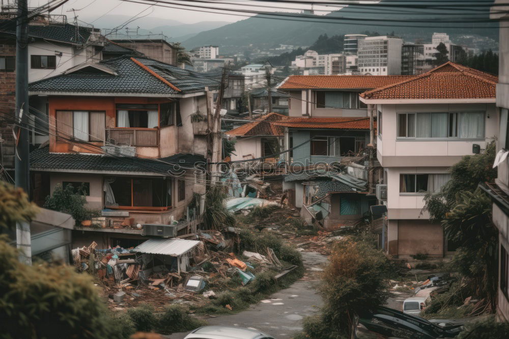 Similar – Long exposure Favela Rocinha and street in Rio de Janeiro