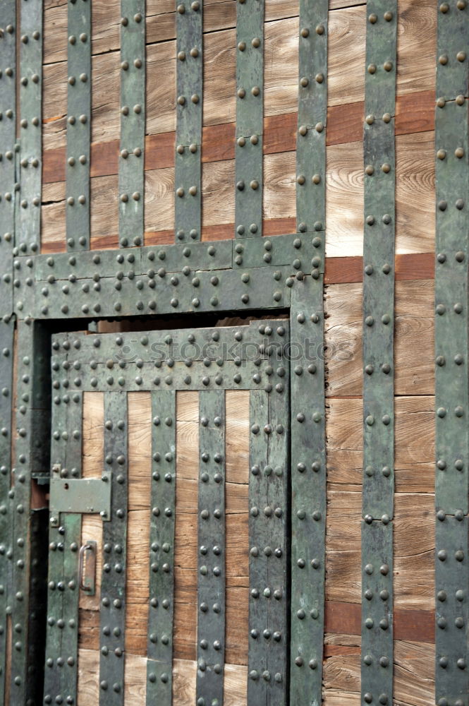 Climbing wall on brick wall