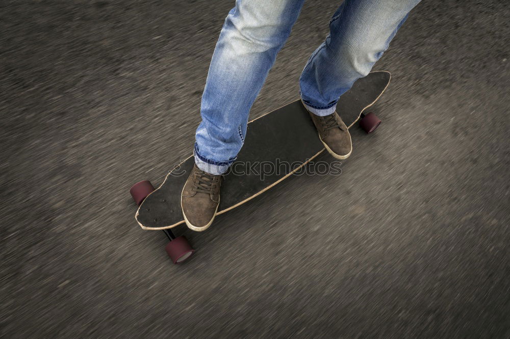 Image, Stock Photo Skater Minelli Asphalt