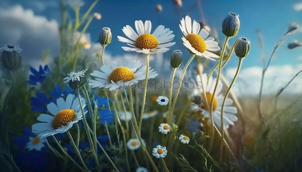 Similar – Marguerites in the field