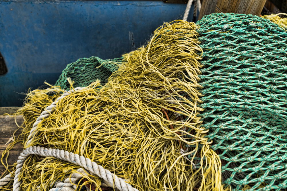 Net with yellow floats