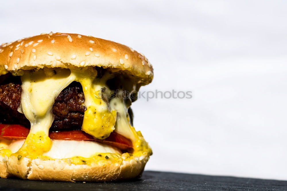 Similar – Image, Stock Photo Burger & Beer Food