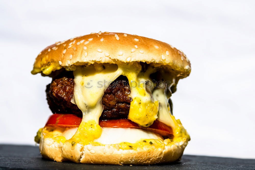 Similar – Image, Stock Photo Burger & Beer Food