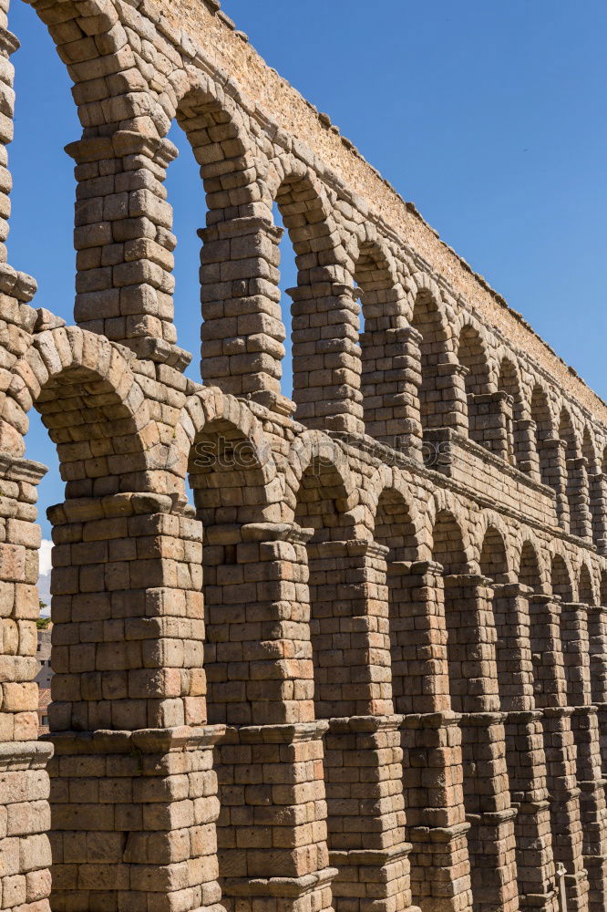 Similar – Image, Stock Photo The famous ancient aqueduct in Segovia, Spain