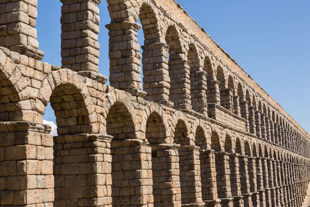 Similar – Image, Stock Photo The famous ancient aqueduct in Segovia, Spain