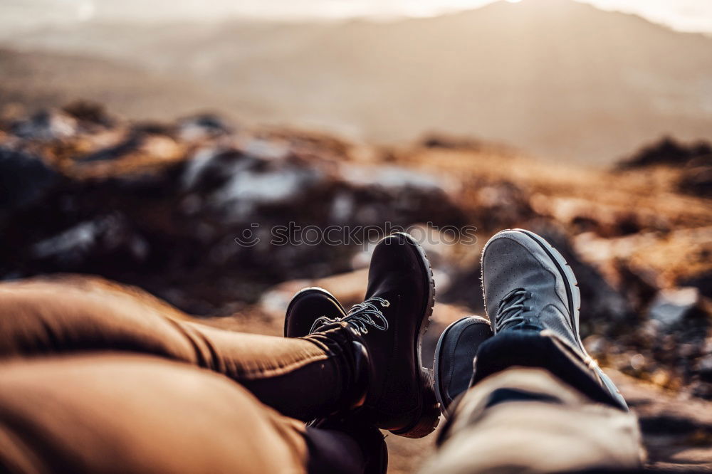 Similar – Female feet in hammock