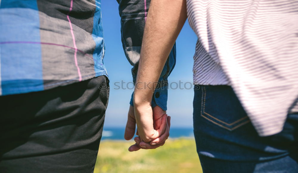 Similar – Image, Stock Photo Legs of a beautiful young family