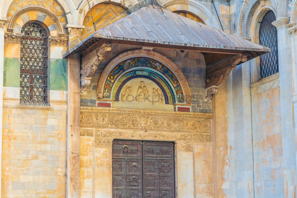 Similar – Image, Stock Photo Architecture on roof of Duomo gothic cathedral