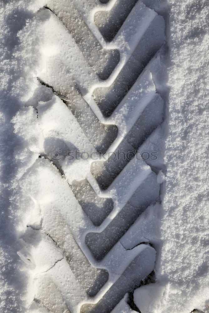 Similar – snow tracks Winter Ice