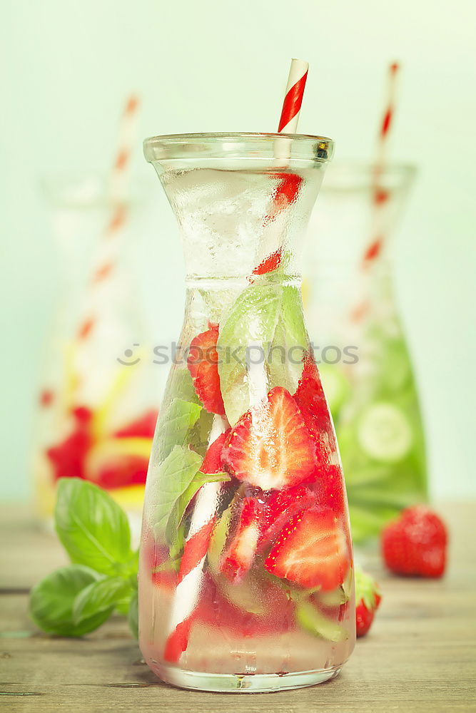 Similar – Image, Stock Photo Water with berries in glass