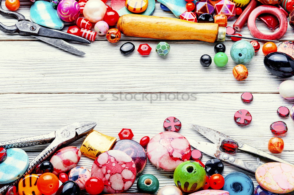 Similar – Image, Stock Photo Beads for jewelry bead