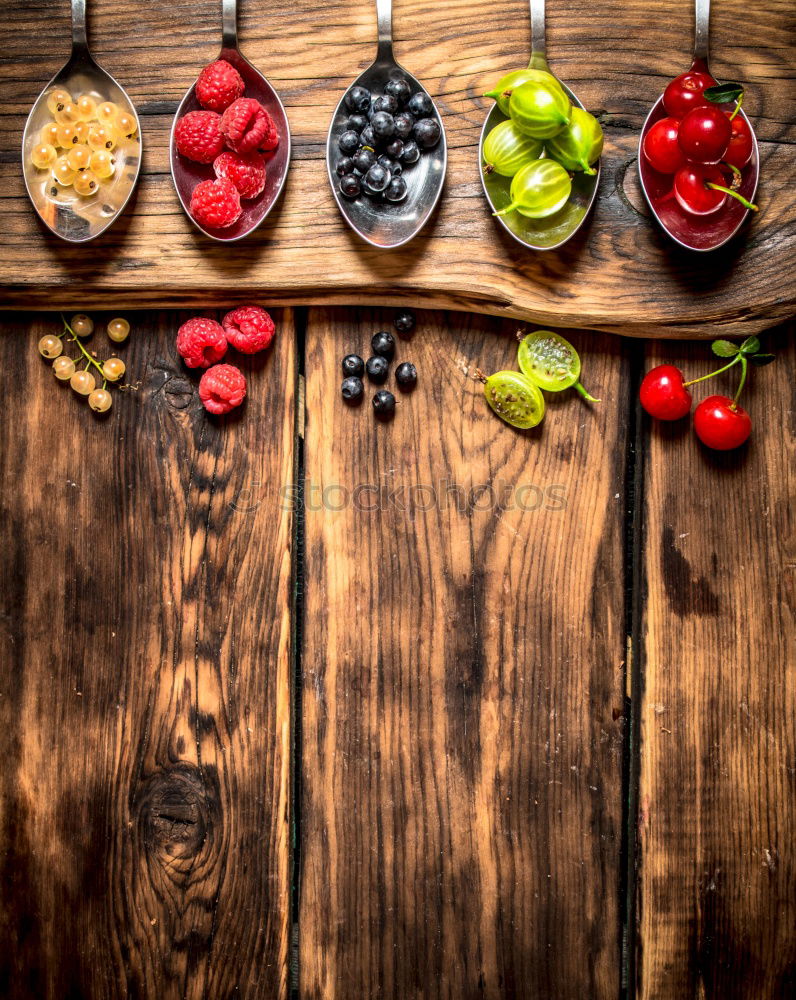 Image, Stock Photo Spices and oil on table