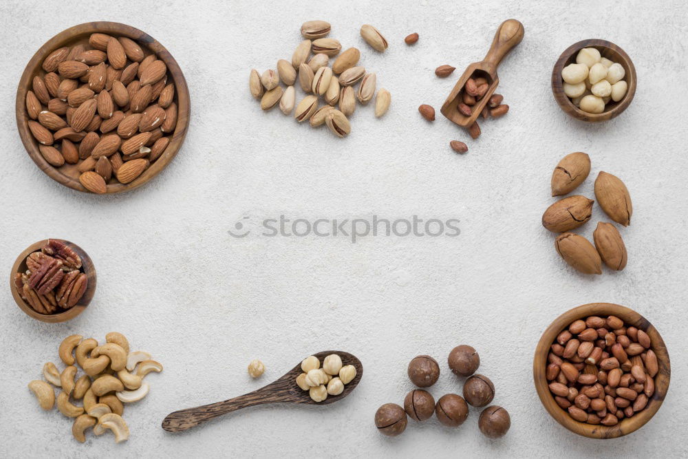 Similar – Image, Stock Photo Nuts, walnuts, hazelnuts, food,