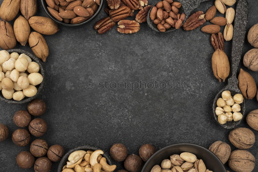 Similar – Image, Stock Photo Nuts, walnuts, hazelnuts, food,