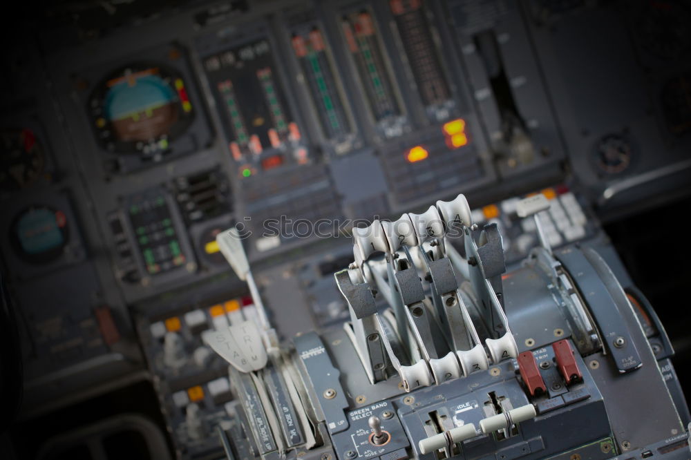 Similar – Image, Stock Photo Interior of a pilot cockpit cabin private jet